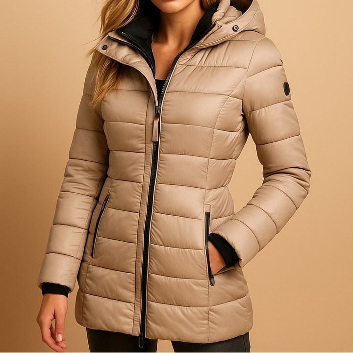 Slim-Pufferjacke in mittlerer Länge Damen Matilde – Bild 3