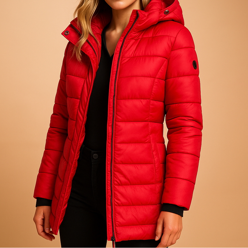 Slim-Pufferjacke in mittlerer Länge Damen Matilde – Bild 5