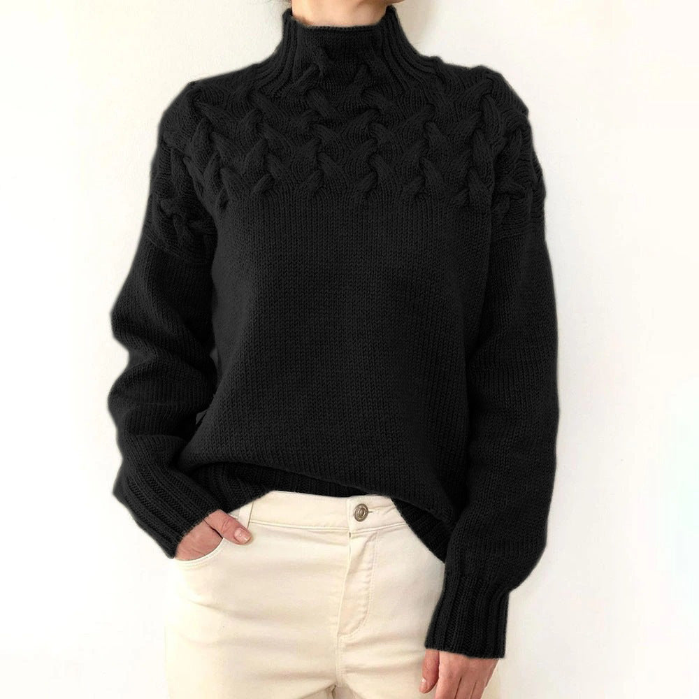 Warmer Rollkragenpullover Damen Elena – Bild 8